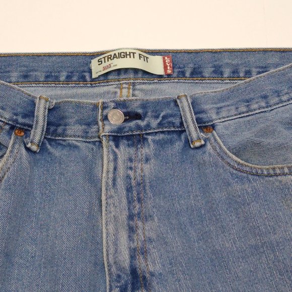 Levi's 505 Regular Fit 35x29 Men's Straight Leg Mid-Rise Jeans Red Tag Vintage - Picture 4 of 8